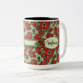 Persoonlijke Moederdag Tweekleurige Koffiemok (Voorkant rechts)