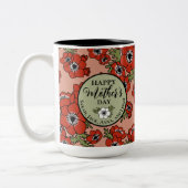 Persoonlijke Moederdag Tweekleurige Koffiemok (Links)