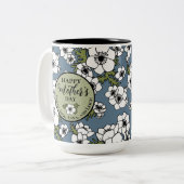 Persoonlijke Moederdag Tweekleurige Koffiemok (Voorkant links)