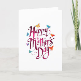 Persoonlijke Moederdag - vlinders Feestdagen Kaart