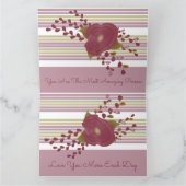 Persoonlijke Moederdag Vouwkaart Kaart (Binnen)