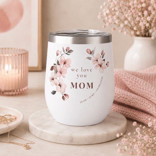 Persoonlijke Moederdag Wijn Tumbler