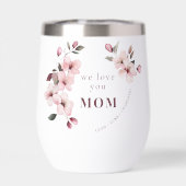 Persoonlijke Moederdag Wijn Tumbler (Achterkant)