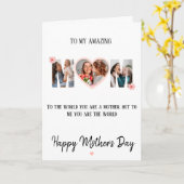 Persoonlijke Moederdagkaart Kaart (Gele Bloem)