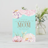 Persoonlijke Moederdagkaart met bloemen Feestdagenkaart (Staand voorkant)