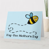Persoonlijke Moederdagkaart met drukke hommel Kaart (Voorkant)