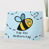 Persoonlijke Moederdagkaart met drukke hommel Kaart (Voorkant)