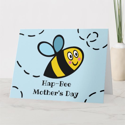 Persoonlijke Moederdagkaart met drukke hommel Kaart (Voorkant)