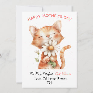 Persoonlijke Moederdagkaart voor katten, van mijn  Feestdagenkaart