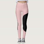 Persoonlijke Moedernaam van Huisdierkat Stofnaam R Leggings (Voorkant)