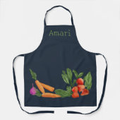 Persoonlijke moestuin Blue Apron Schort (Voorkant)