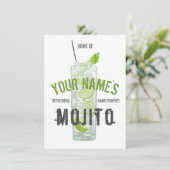 Persoonlijke Mojito Kaart (Staand voorkant)