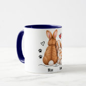 Persoonlijke Mok Bunny Koppel (Voorkant links)