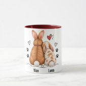 Persoonlijke Mok Bunny Koppel (Midden)