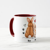 Persoonlijke Mok Bunny Koppel (Voorkant links)