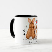 Persoonlijke Mok Bunny Koppel (Voorkant links)