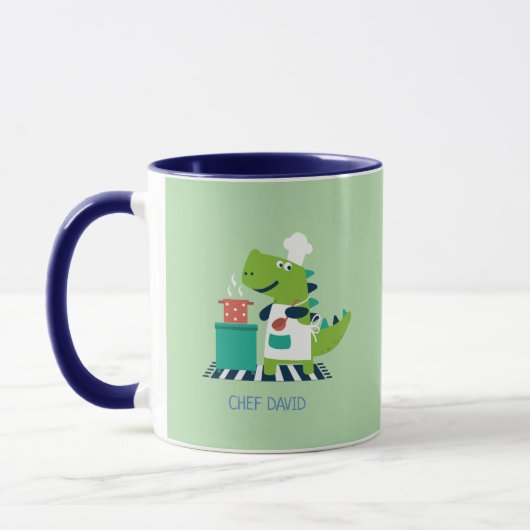 Persoonlijke mok Dinosaur Chef (Links)