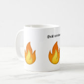 Persoonlijke, Mok Emoji | Je bent warm! (Voorkant links)