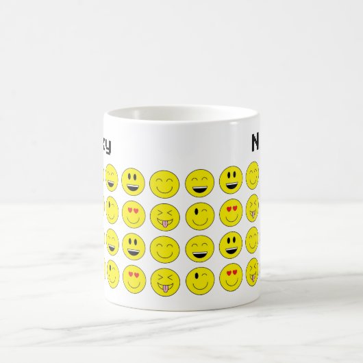 Persoonlijke Mok "Emojis" (Center)