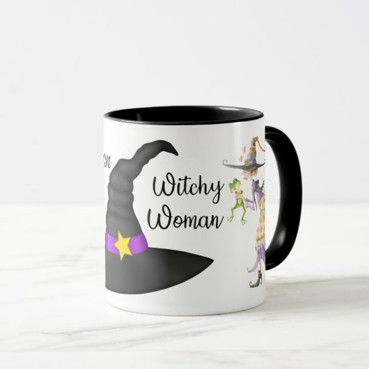 Persoonlijke Mok Halloween heks (Voorkant rechts)