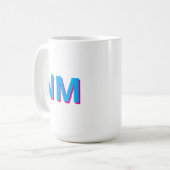 Persoonlijke mok met aangepaste naam, mok letter c (Voorkant links)
