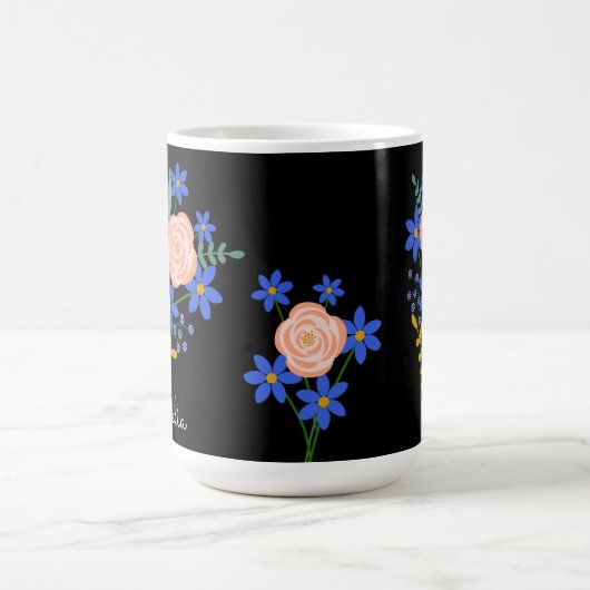 Persoonlijke mok met bloemboeket (Center)