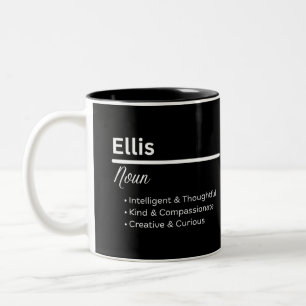 Persoonlijke mok met de naam Ellis voor jongens De