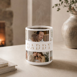Persoonlijke mok met foto's voor papa | Vaderdag c