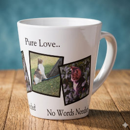 Persoonlijke mok met huisdierfoto voor latte