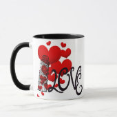 Persoonlijke mok met liefde en monument (Links)