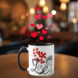 Persoonlijke mok met liefde en monument