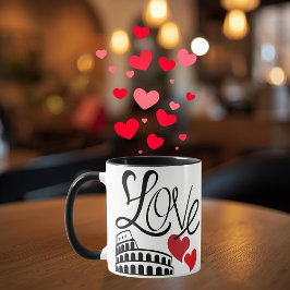 Persoonlijke mok met liefde en monument