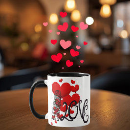 Persoonlijke mok met liefde en monument