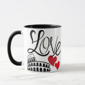 Persoonlijke mok met liefde en monument (Links)