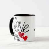 Persoonlijke mok met liefde en monument (Voorkant links)