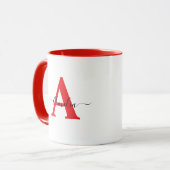 Persoonlijke mok met monogram (Voorkant links)