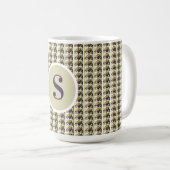 Persoonlijke mok met monogram voor café latte in g (Voorkant rechts)