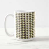 Persoonlijke mok met monogram voor café latte in g (Links)