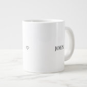 Persoonlijke mok met naam voor koppels | Minimaal (Voorkant rechts)