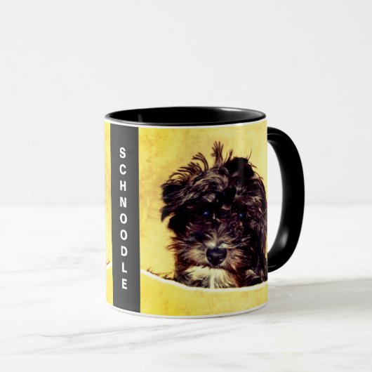 Persoonlijke mok met Schnoodle-hond (Voorkant rechts)