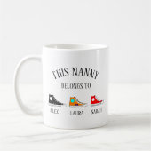 Persoonlijke Mok, Nanny Gift Coffee Mok (Links)