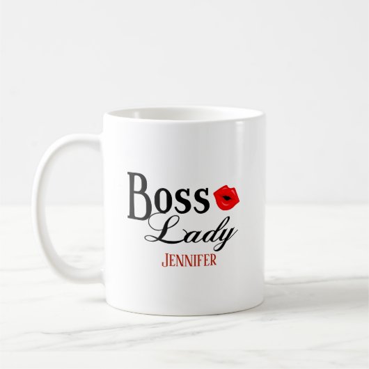 Persoonlijke Mok van de Boss Lady (Links)