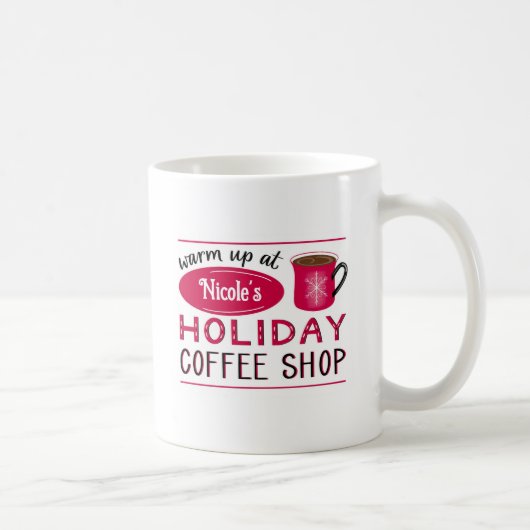 Persoonlijke mok van de kerstcafé (Rechts)