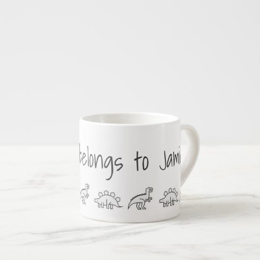 Persoonlijke Mok van kinderen - dinosaurussen (Voorkant rechts)