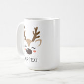Persoonlijke Mok van rendierwarme cacao of koffie (Voorkant links)