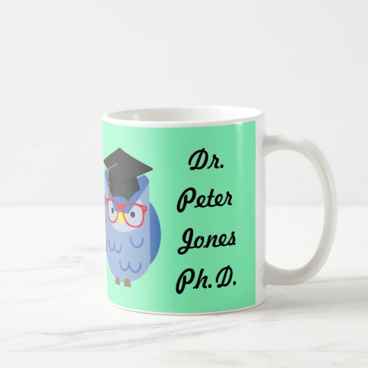 Persoonlijke Mok voor Afstuderen voor Owl PhD (Rechts)