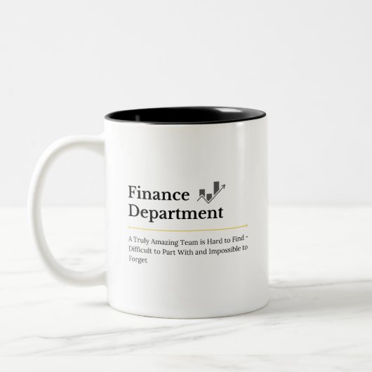 Persoonlijke mok voor de financiële afdeling (Links)