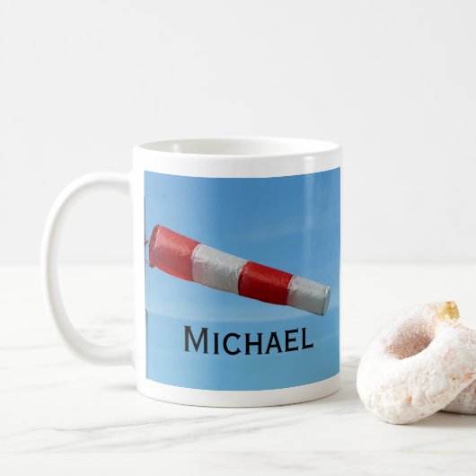 Persoonlijke Mok voor de windmolenparken op de luc (Met donut)