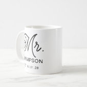 Persoonlijke mok voor echtgenoot en echtgenote als (Voorkant links)