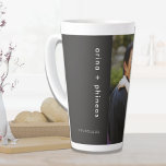 Persoonlijke Mok voor foto-talige foto<br><div class="desc">Aangepaste persoonlijke foto lange latte mok met naam en aangepaste tekst. Upload je eigen foto naar creëer een speciaal cadeau.</div>